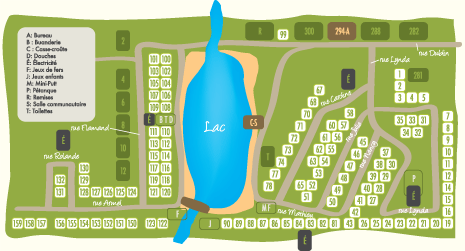 Plan du camping
